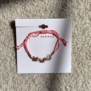 Pink, Butterfly String Bracelet